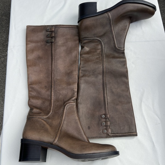 Enzo Angiolini Black and Brown Leather Heel - Picture 1 of 8